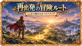 再出発の冒険ルート
