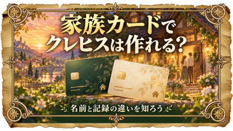 家族の加護でクレヒスは作れる？家族カードの記録が残る先